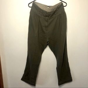 FREE PEOPLE || High-waisted Cotton Trousers
